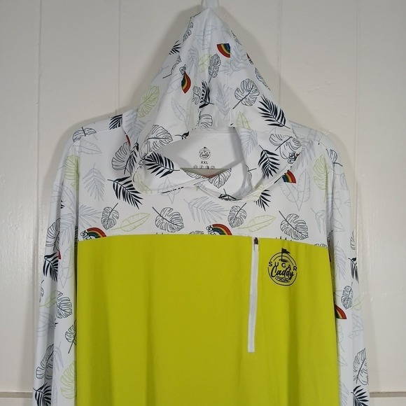 Sugar Caddy Other - Sugar Caddy Hawaii Rainbow Pullover Golf Hoodie Men's XXL Stretch Floral‎ LS